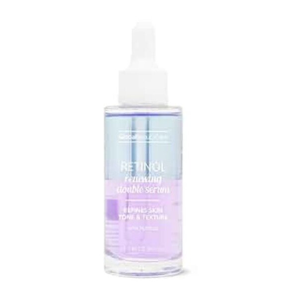 Global Beauty Care Retinol Renewing Double Serum with Peptides, 1.7 fl oz 50 ML - Picture 1 of 4